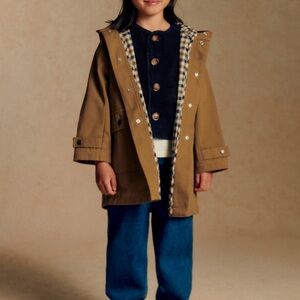 Sezane Kids Tan Hooded Jacket